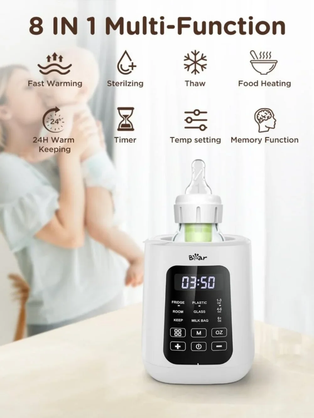 Fast Baby Bottle Warmer for Breast Milk & Formula | Newborn Essentials, Auto